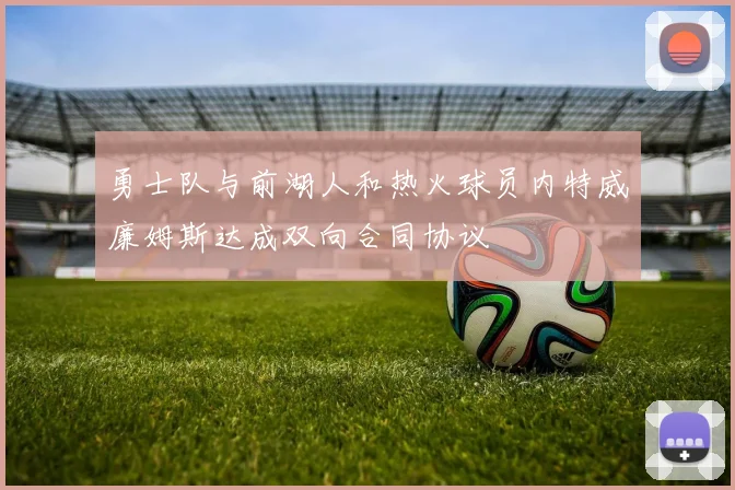 勇士队与前湖人和热火球员内特威廉姆斯达成双向合同协议